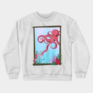 Squid under the Sea Crewneck Sweatshirt
